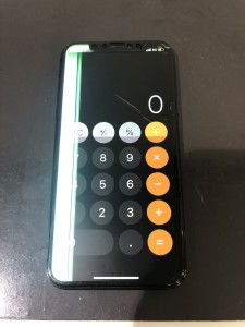 iphoneX　液晶故障修理