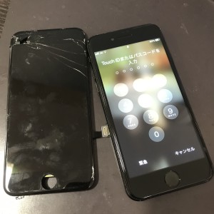 アイフォン８　画面修理