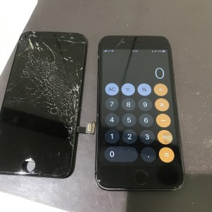iPhone８　画面液晶交換修理