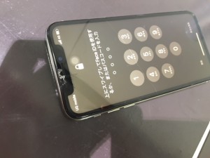 iphoneX　画面割れ交換修理
