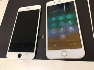 iphone7Plus　画面割れ交換修理