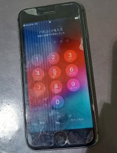 iphone8　液晶破損　画面割れ