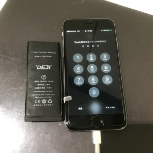 iPhone６　バッテリー交換