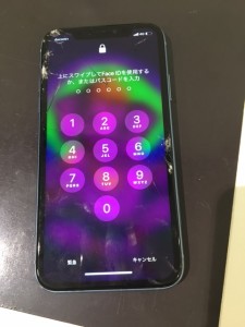 iphoneXR　画面割れ故障