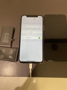 iPhoneX　画面修理＆バッテリー交換