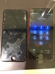 iphone8　液晶故障修理