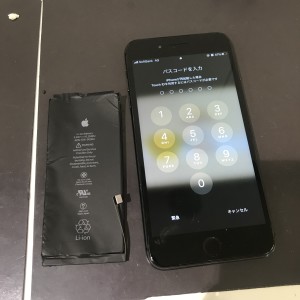 iPhone８plus　バッテリー交換