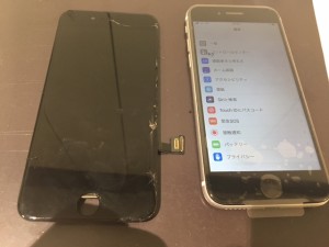iPhoneSE2　液晶故障修理