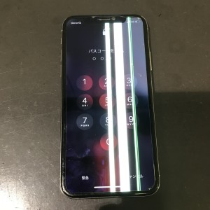 アイフォンX　画面修理