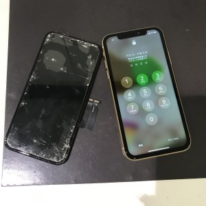 iPhone１１　画面液晶交換修理