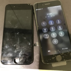 iPhone８　フロントパネル交換修理