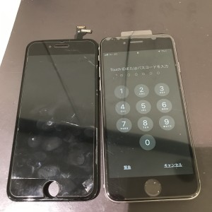 アイフォン６　フロントパネル交換修理