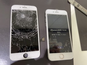 iPhone8　液晶故障修理