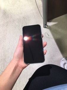 iphoneX　スマホガラスコーティング