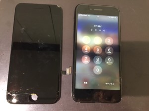 iphoneSE（2世代）　画面割れ交換修理