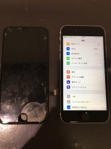 iphoneSE第二世代　液晶故障