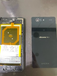 XperiaZ3compactバッテリー交換