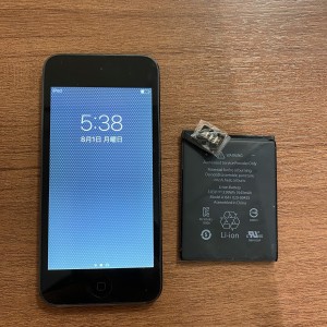  iPod touch６世代バッテリー交換奈良