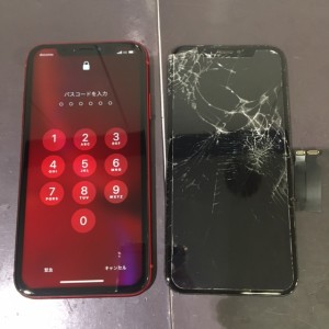 iphoneXR　画面割れ修理