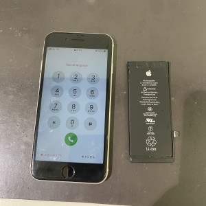 iPhoneSE2　バッテリー交換