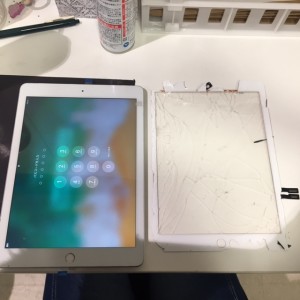 iPad5　画面割れ修理