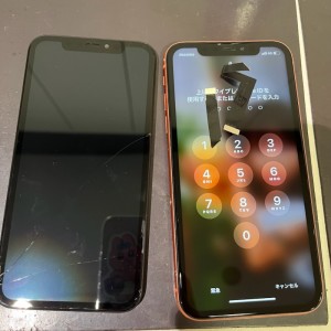 iPhoneXR　画面修理