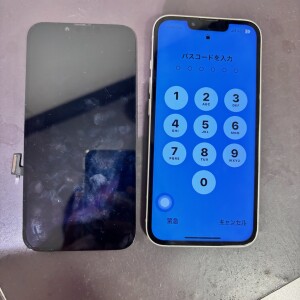 iPhone13　水没復旧作業