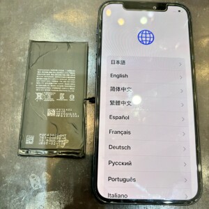 iPhone12　バッテリー交換