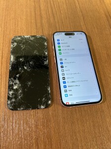 iphone15　フロントパネル交換