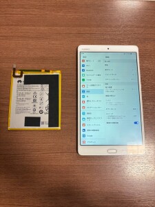 HuaweimediapadM3　バッテリー交換