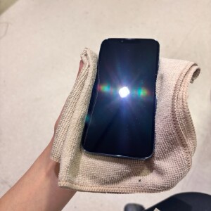 奈良市青山　iphone13Pro　スマホガラスコーティング