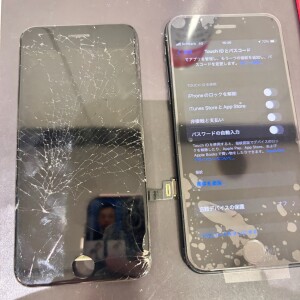 奈良県奈良市押熊町　iPhoneSE第三世代　パネル交換修理
