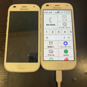 奈良県奈良市押熊町　らくらくスマホ（F-42A）　画面修理