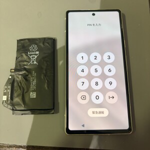 奈良県生駒市俵口町　GooglePixel7a　バッテリー交換
