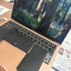 奈良県奈良市あやめ池　MacBookAir（A2179）　バッテリー交換